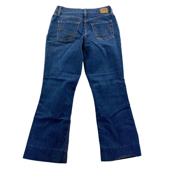 Signature By Levi Strauss & Co. Womens Medium Blue Bootcut Jeans Misses 8 Short - Picture 2 of 16